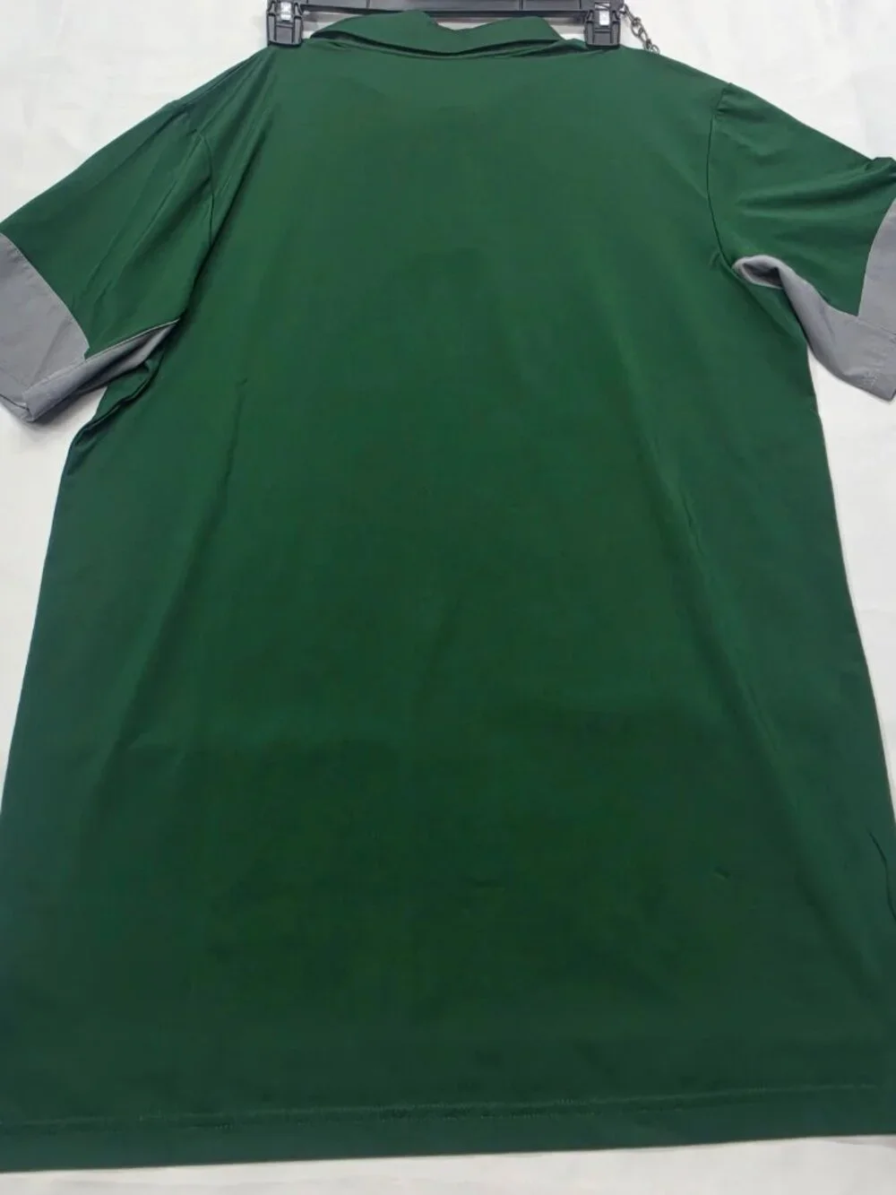Russell Athletic Dri‑Power Green & Gray Performance Polo – Size Medium